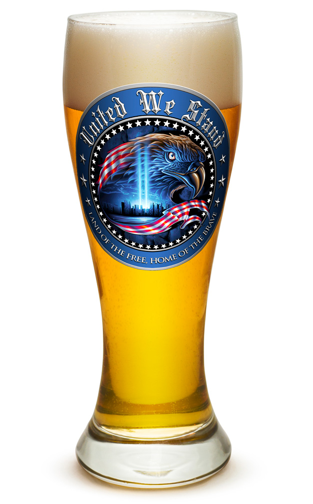 GLASSWARE-PILSNER-United We Stand 23oz